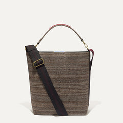 The Bucket Bag - Cacao Herringbone