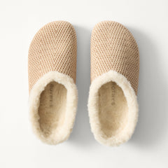 The Après Clog - ReVelvet™ Cream Herringbone